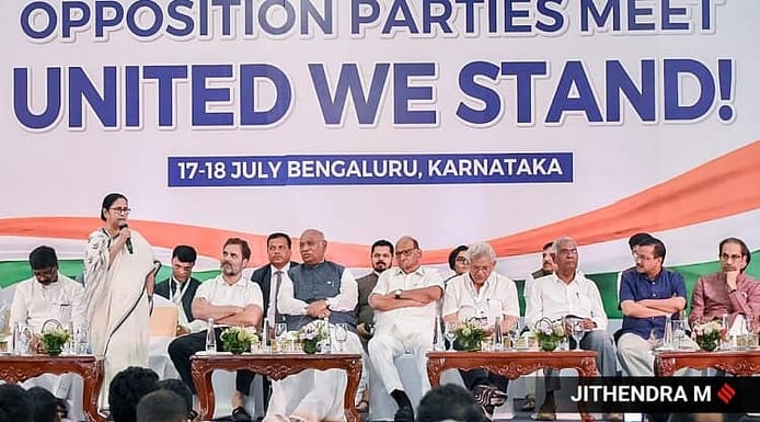 Opposition party meet at Bengaluru, Karnataka